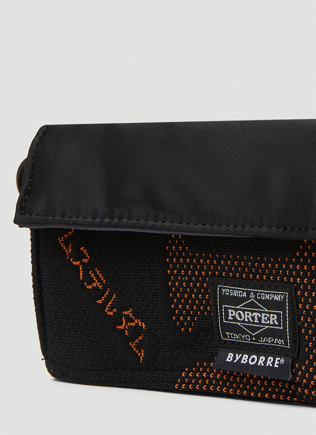 Porter-Yoshida and Co X Byborre Logo Patch Wallet in Black Womens Mens Accessories Mens Wallets and cardholders 