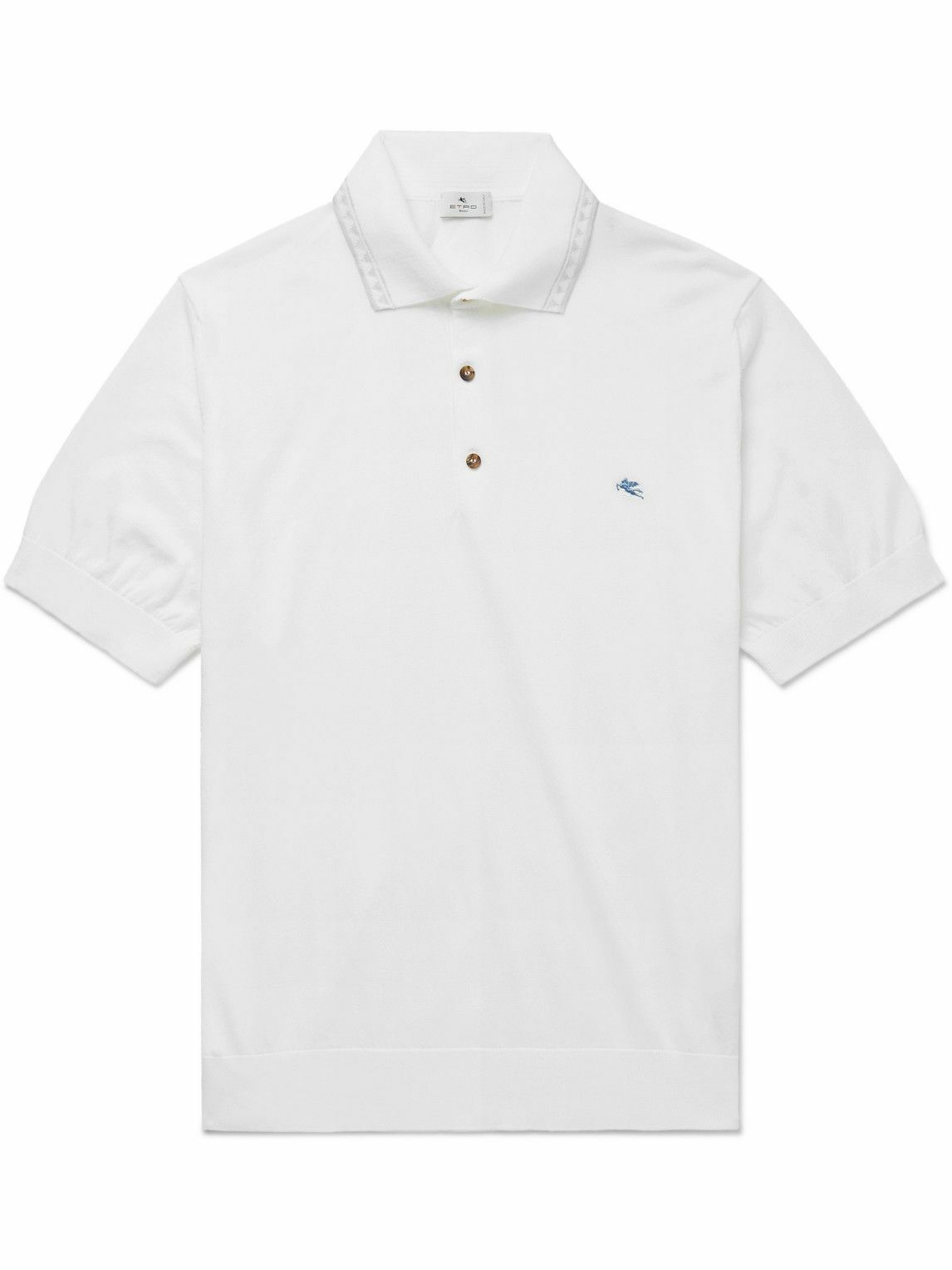 ETRO Men's Cotton Polo White
