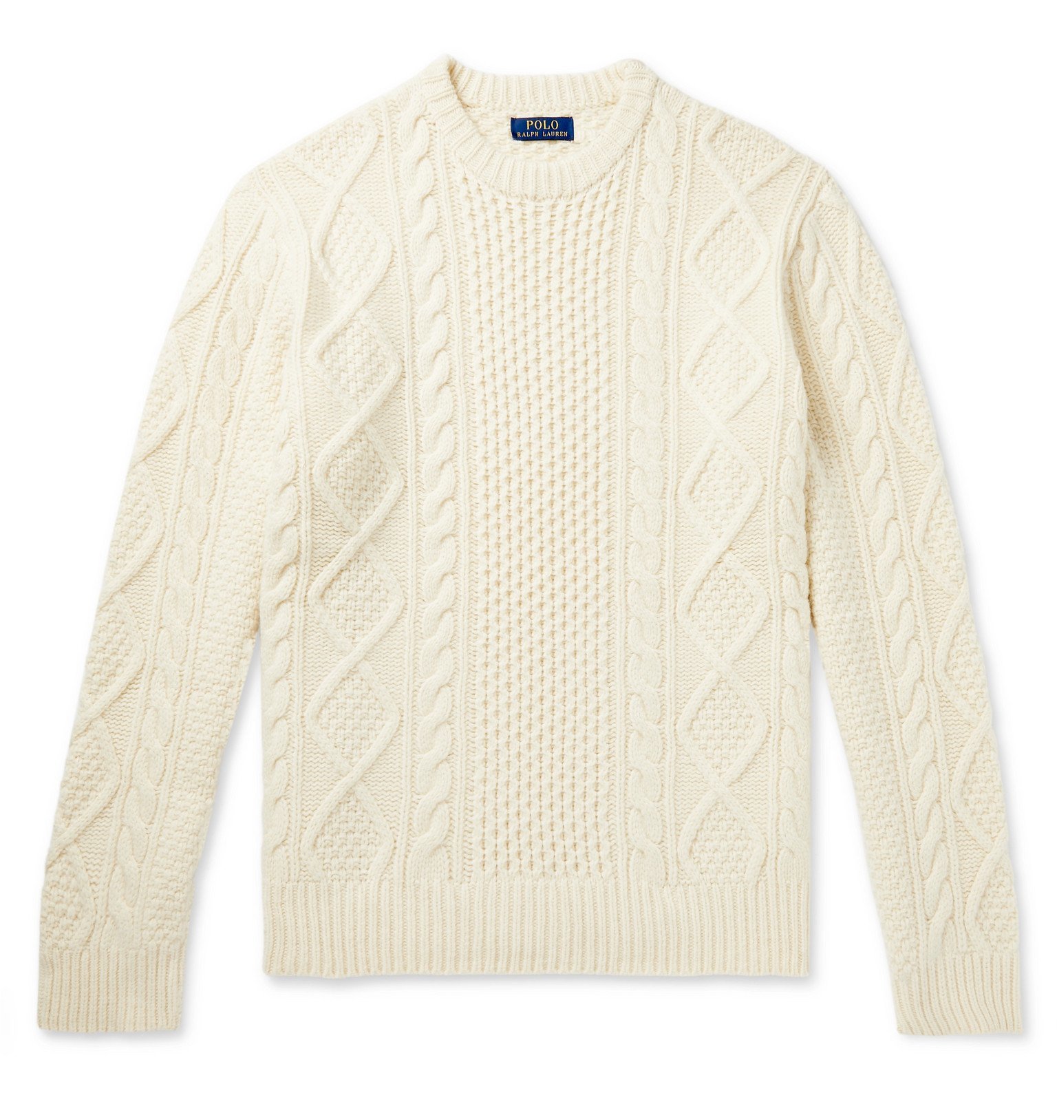 Polo Ralph Lauren - Cable-Knit Wool and Cashmere-Blend Sweater ...