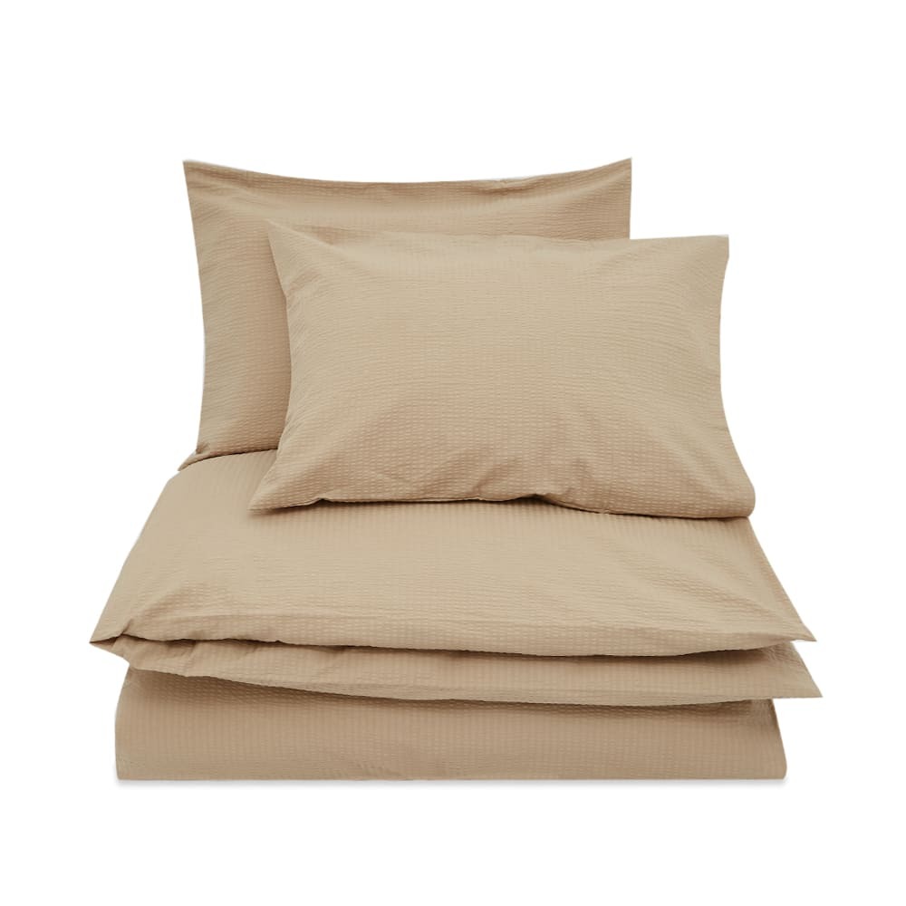 Crisp Sheets Double Duvet Set in Sand Stone Crisp Sheets