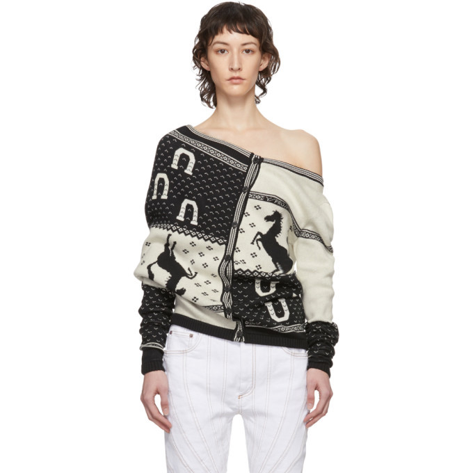 White Horse Print Cardigan Y/Project