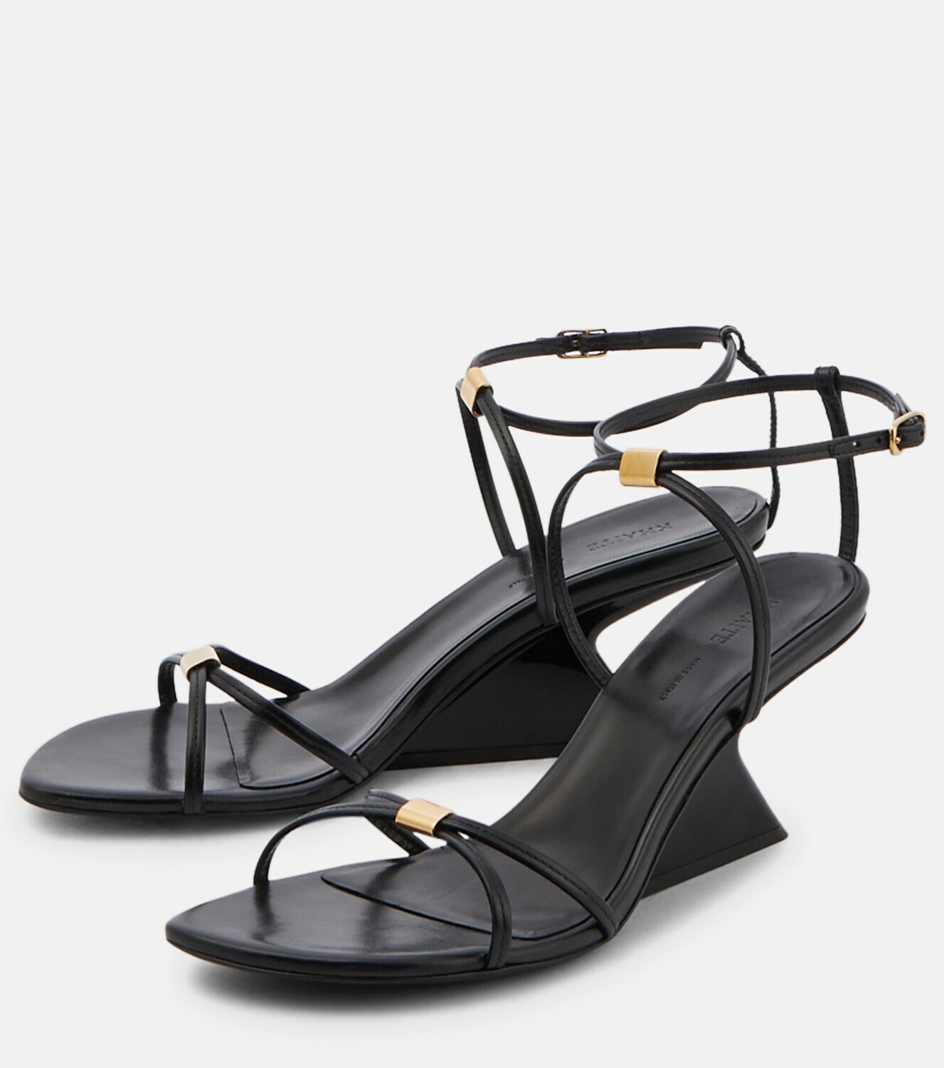 khaite monza suede sandals