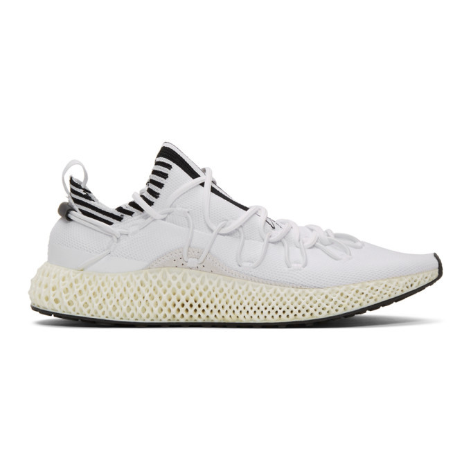 Y-3 White Runner 4D II Sneakers Y-3