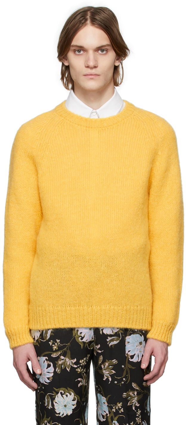 yellow mohair jumper