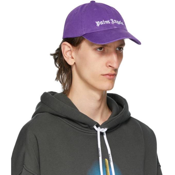 Palm Angels Purple Classic Logo Cap 