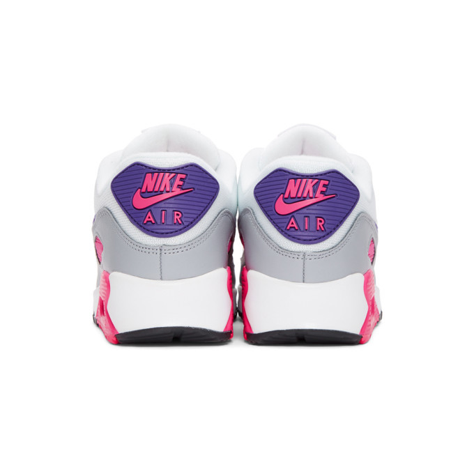 white and pink air max 90