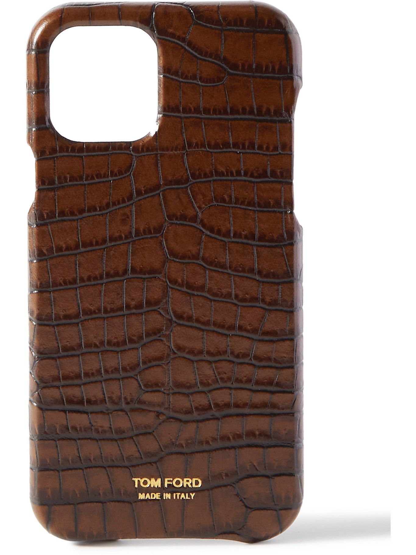 TOM FORD - Croc-Effect Leather iPhone 12 Pro Case TOM FORD