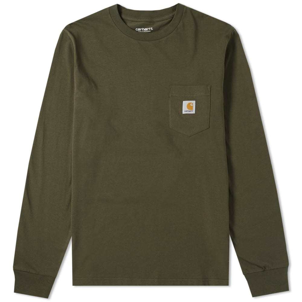 Carhartt Long Sleeve Pocket Tee Green Carhartt WIP