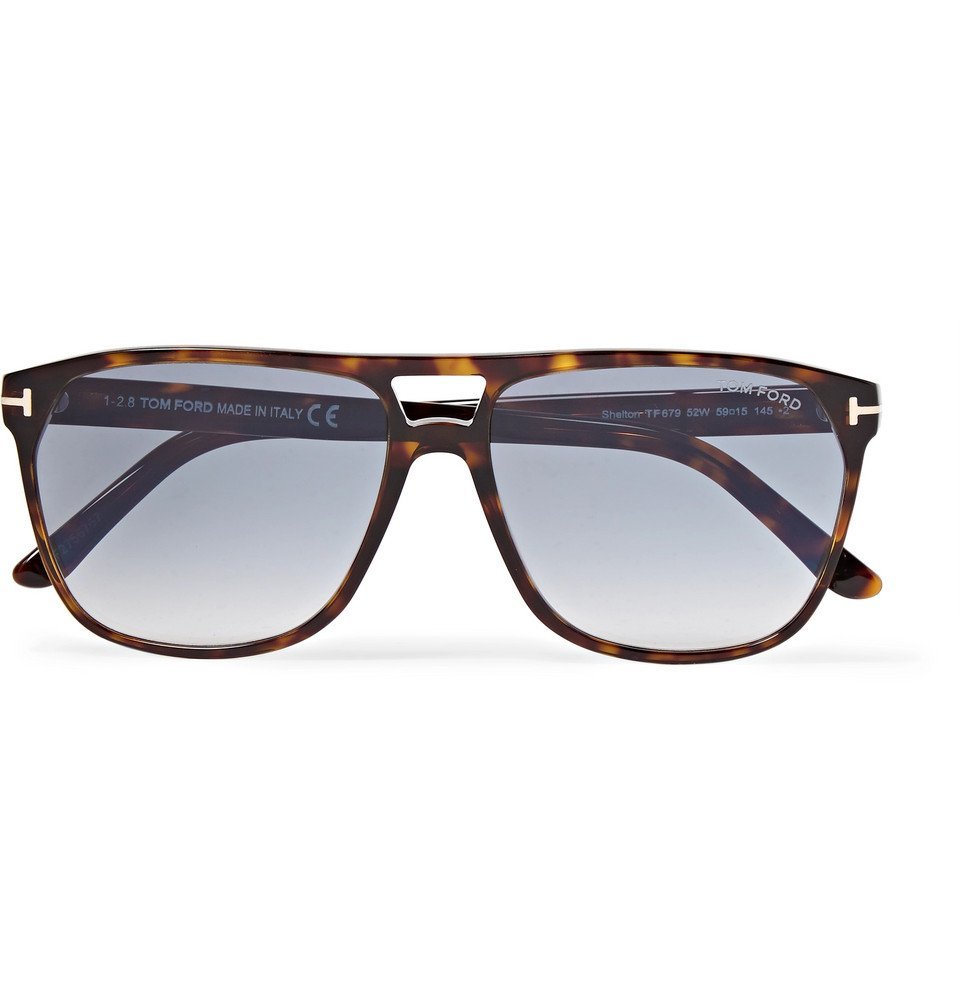 TOM FORD - Shelton Square-Frame Tortoiseshell Acetate Sunglasses -  Tortoiseshell TOM FORD