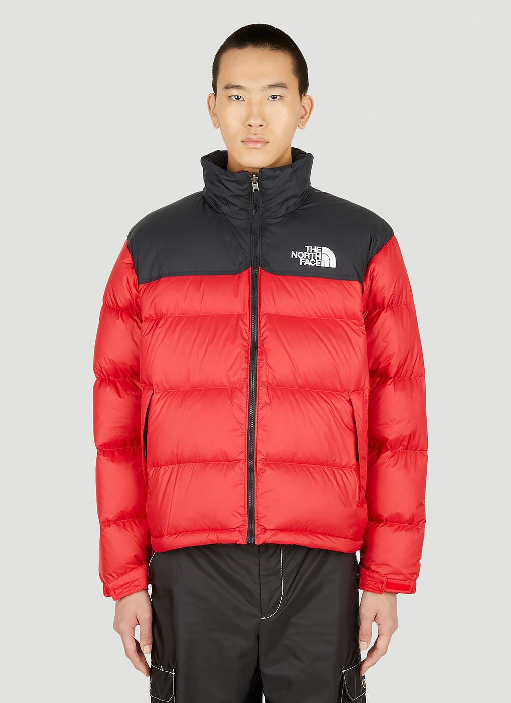 Expect upside down Contradiction 92 Retro Anniversary Nuptse Jacket in Red The North Face