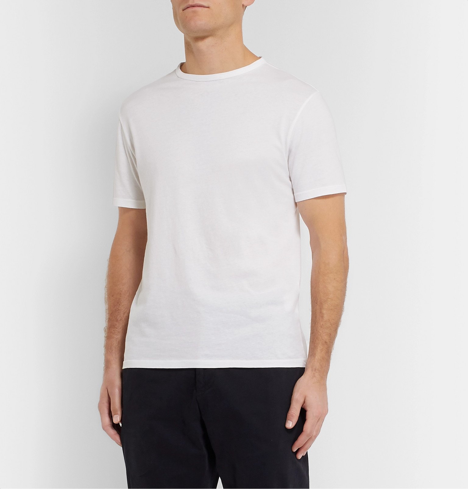 Officine Generale - Cotton-Jersey T-shirt - White Officine Generale