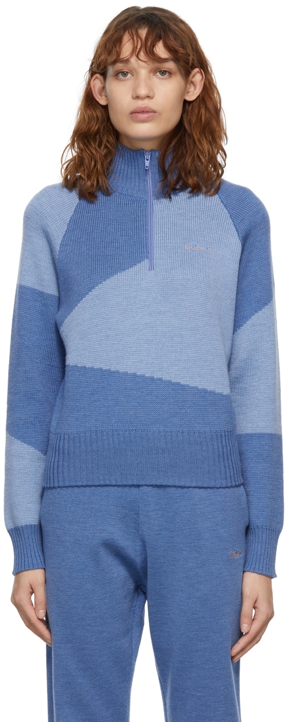 Photo: Woolrich Blue Daniëlle Cathari Edition Merino Zip-Up Sweater
