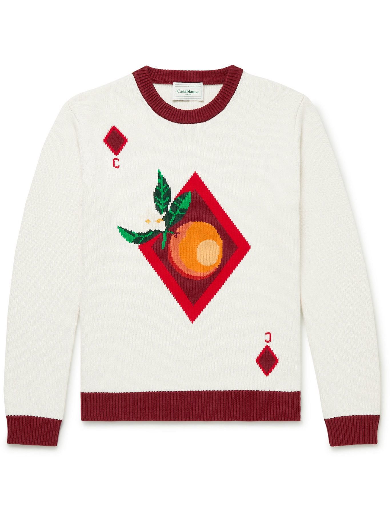 Casablanca - Intarsia Cotton Sweater 