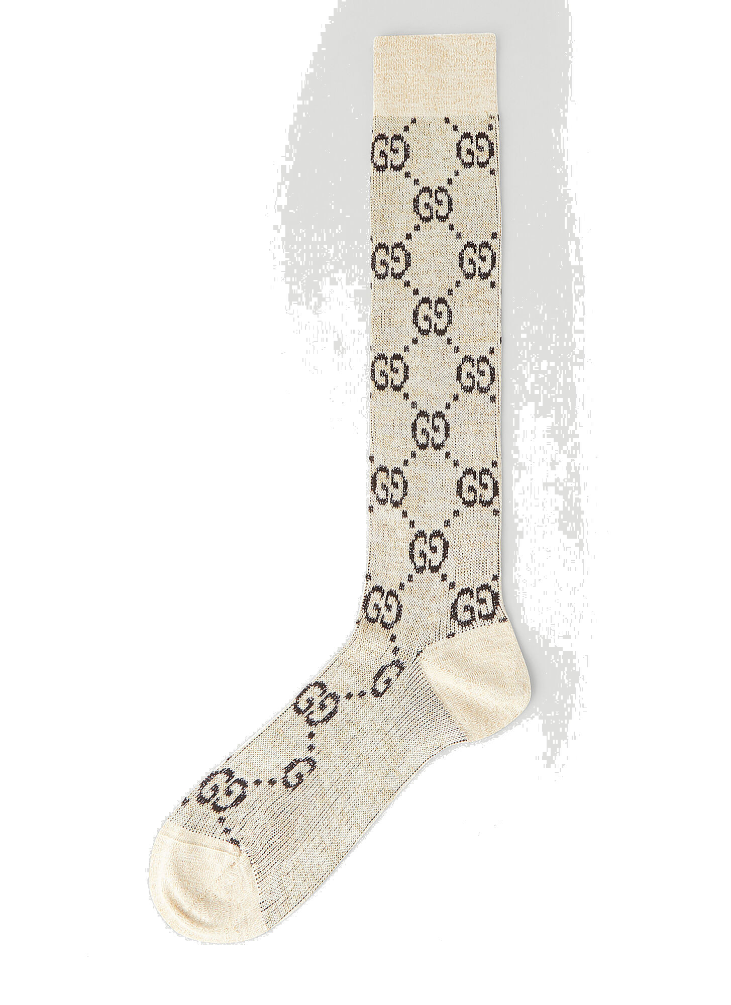 Photo: Lamé GG Socks in White