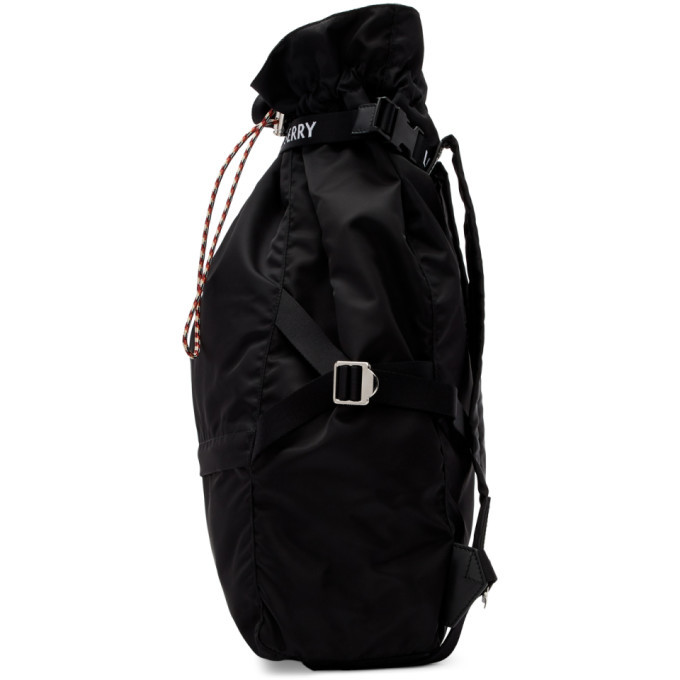 Burberry Black Drawstring Backpack Burberry