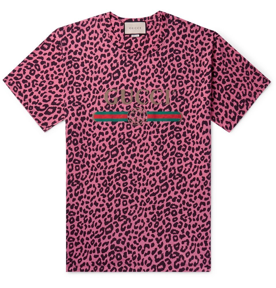 leopard gucci t shirt mens