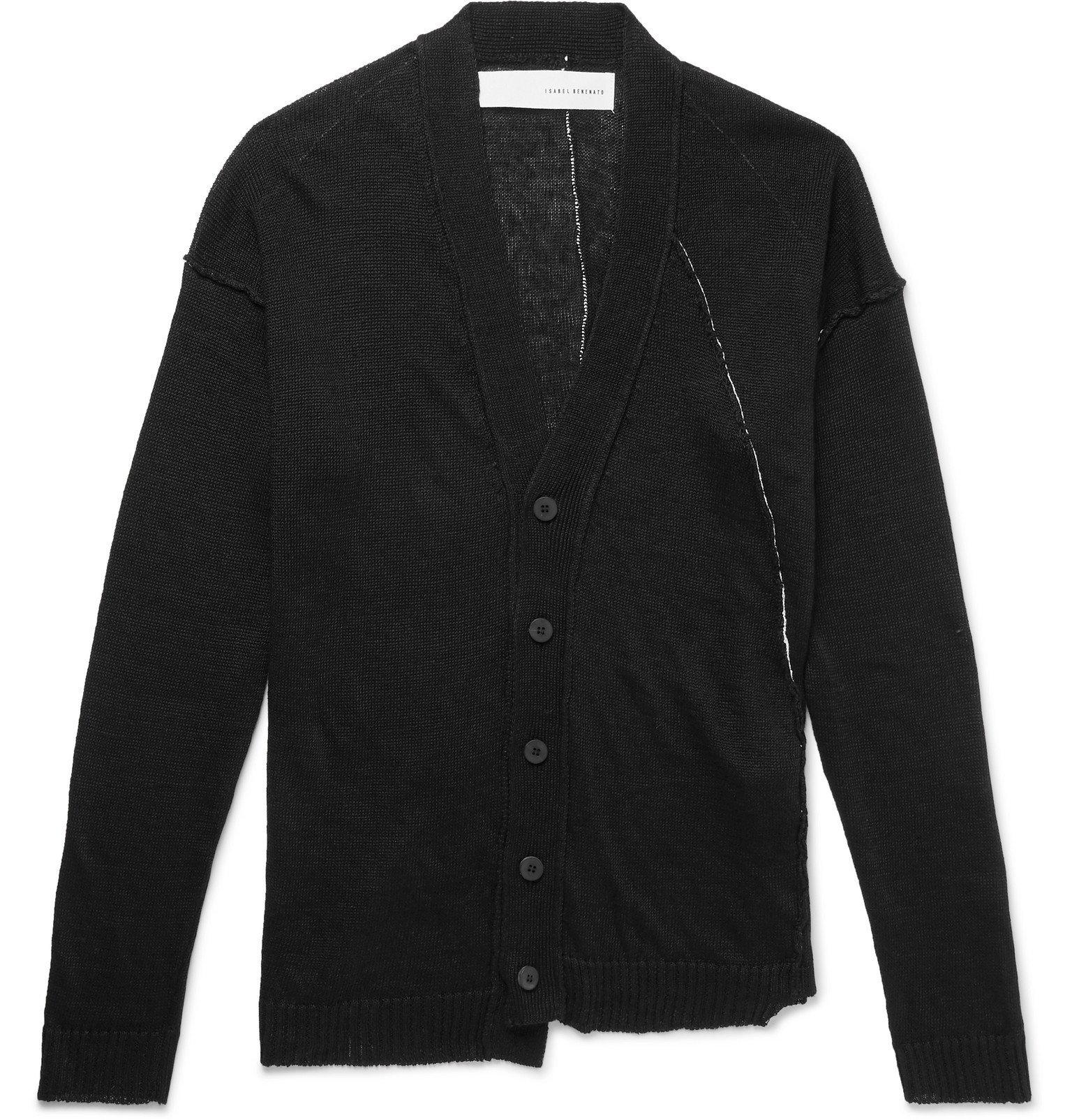 black linen cardigan
