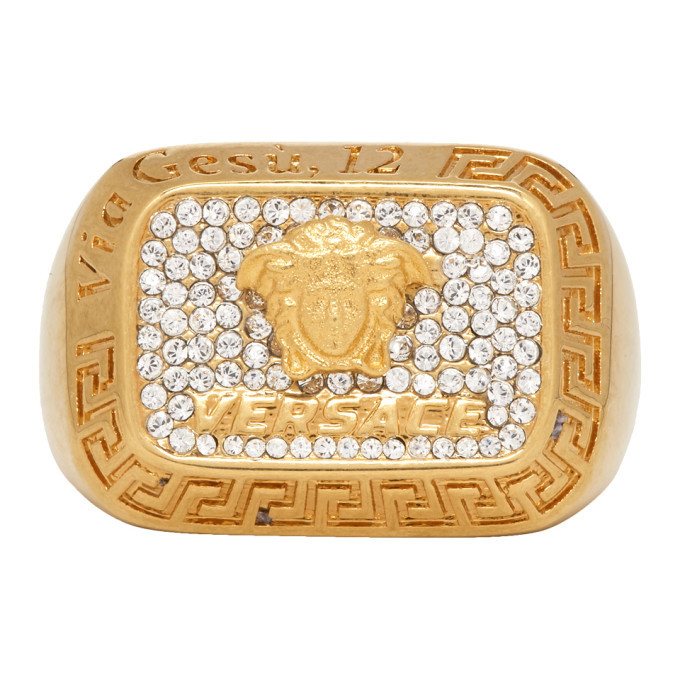 versace square ring