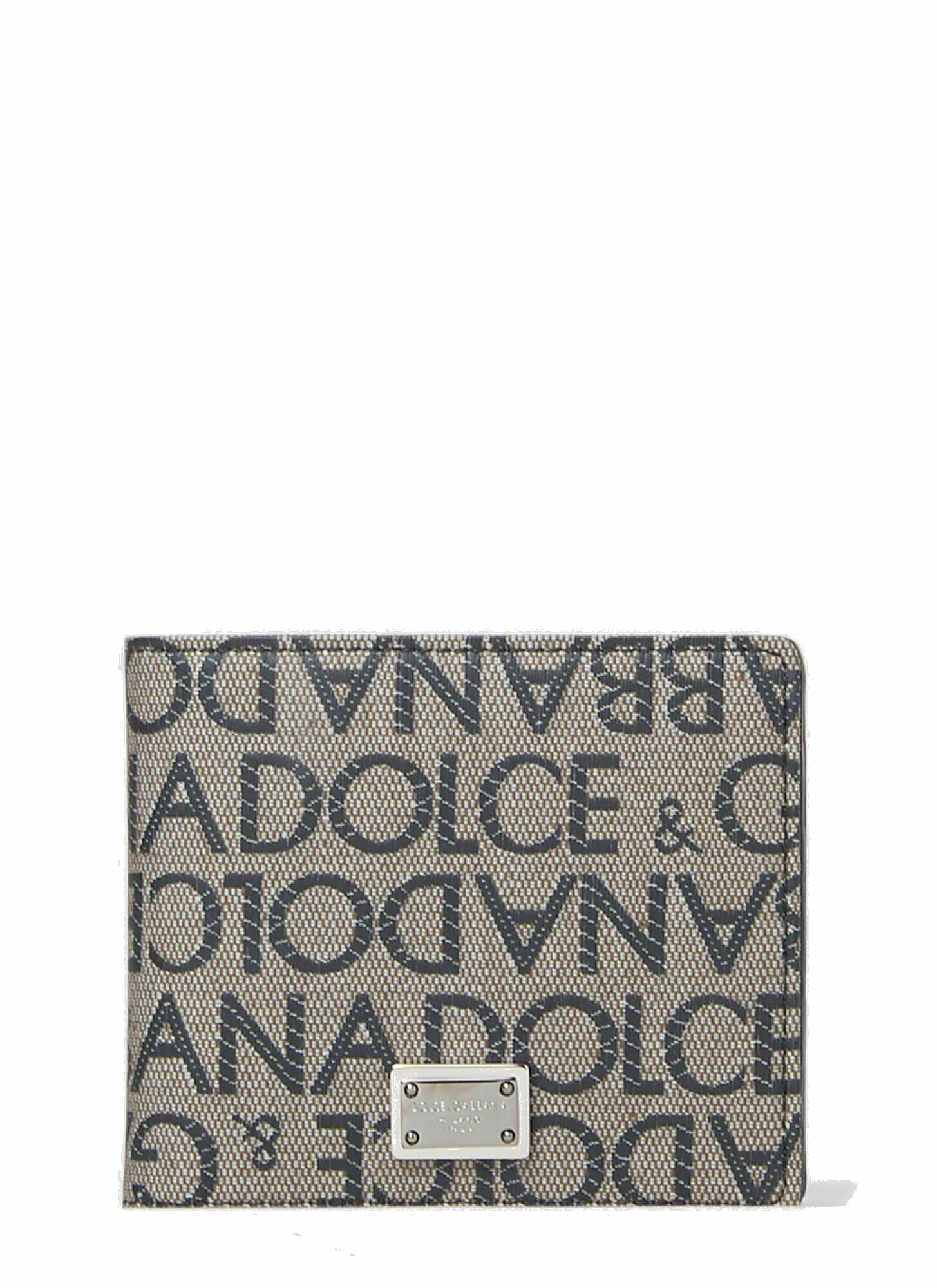 Photo: Dolce & Gabbana - Jacquard Logo Wallet in Brown