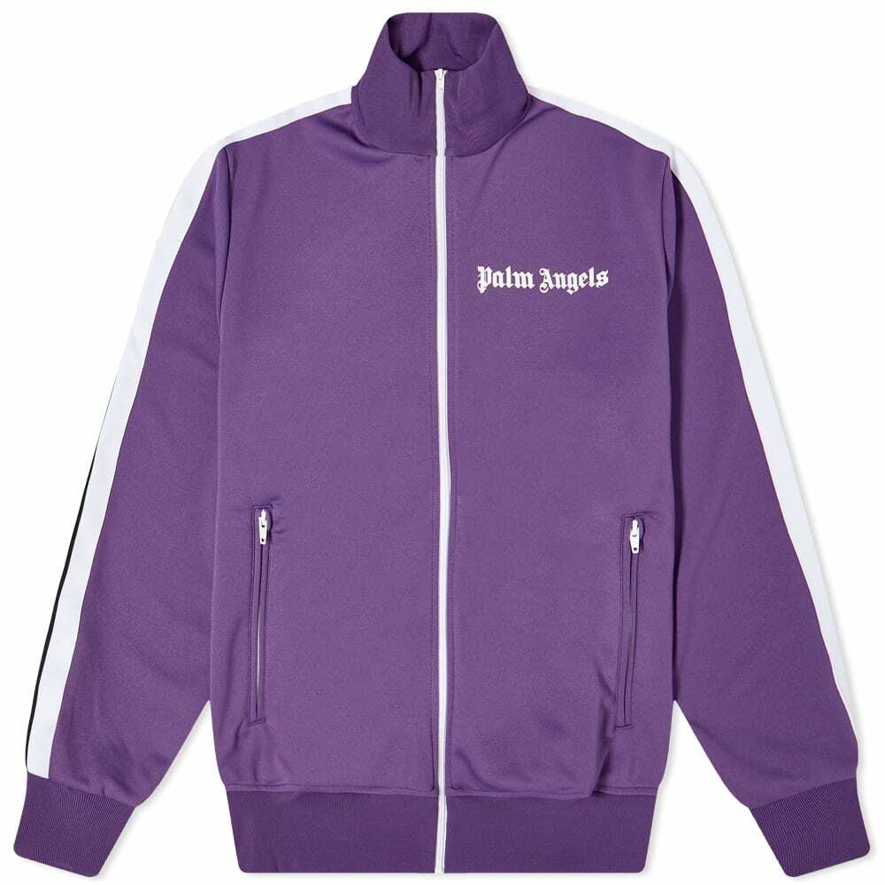 Palm Angels Women's Classic Track Jacket in Purple/Butter Palm Angels