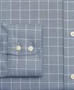 Brooks Brothers Men's Stretch Madison Relaxed-Fit Dress Shirt, Non-Iron Royal Oxford Glen Plaid | Navy
