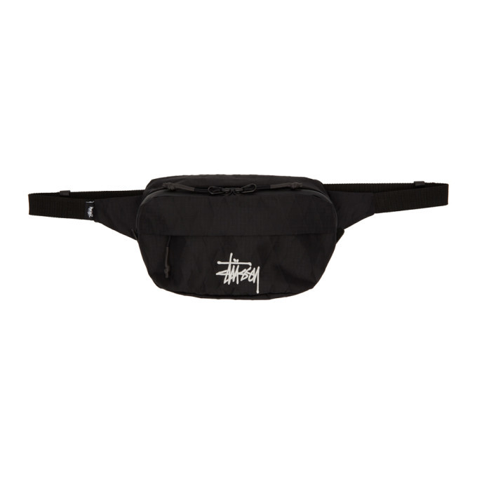 Stussy Black Ripstop Waist Pack Stussy