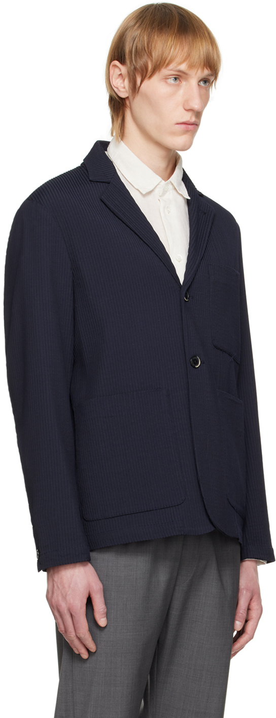 Barena Navy Overshirt Blazer Barena