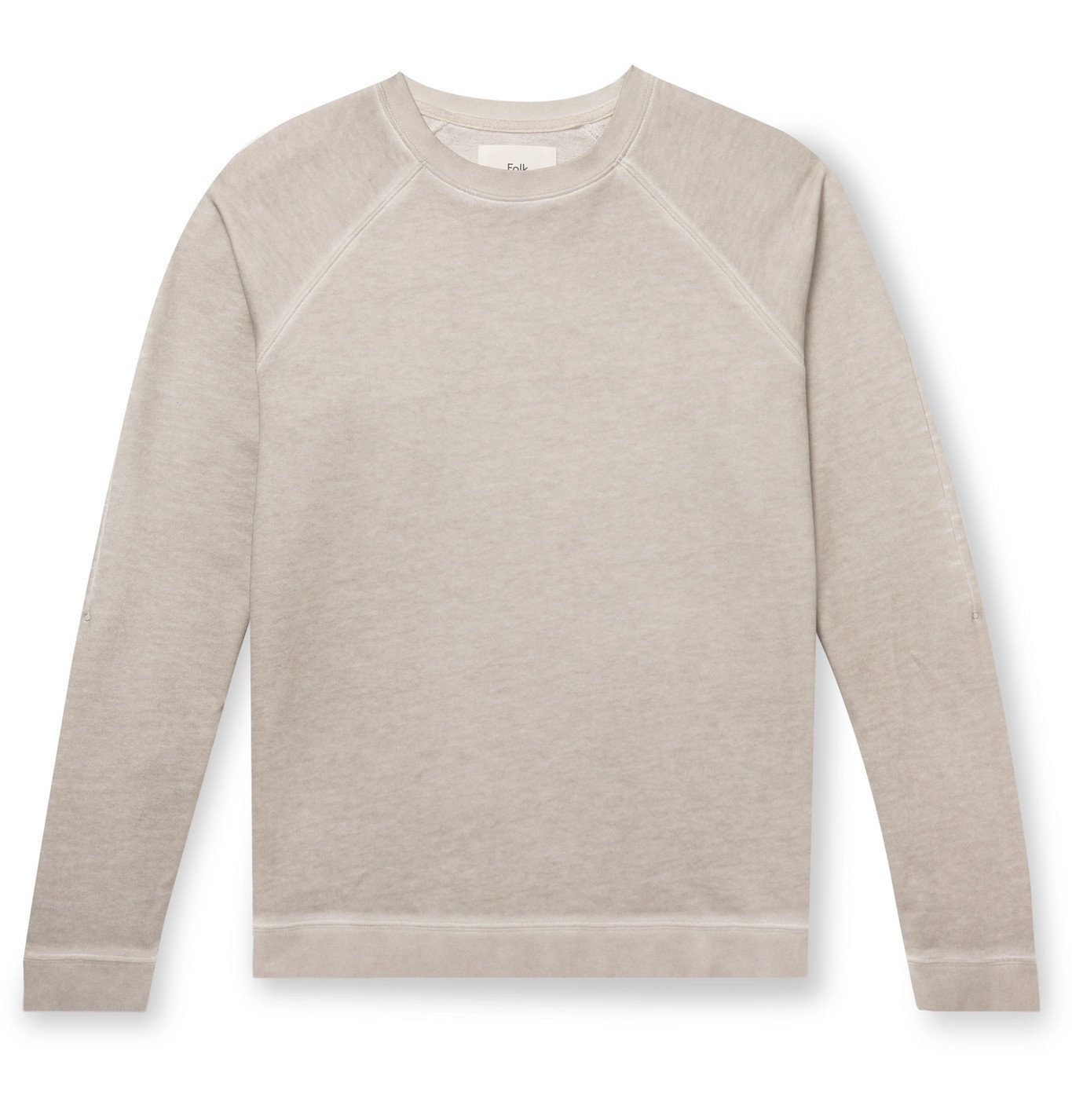 garment dyed loopback sweatshirt