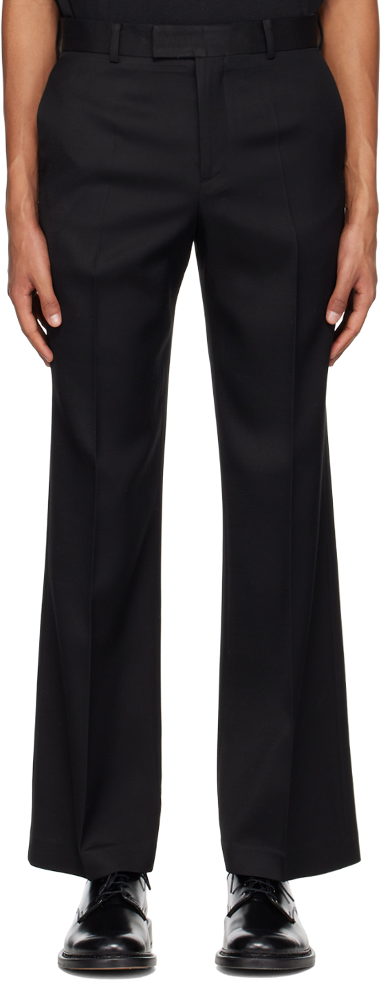 Recto Black Flared Trousers Recto