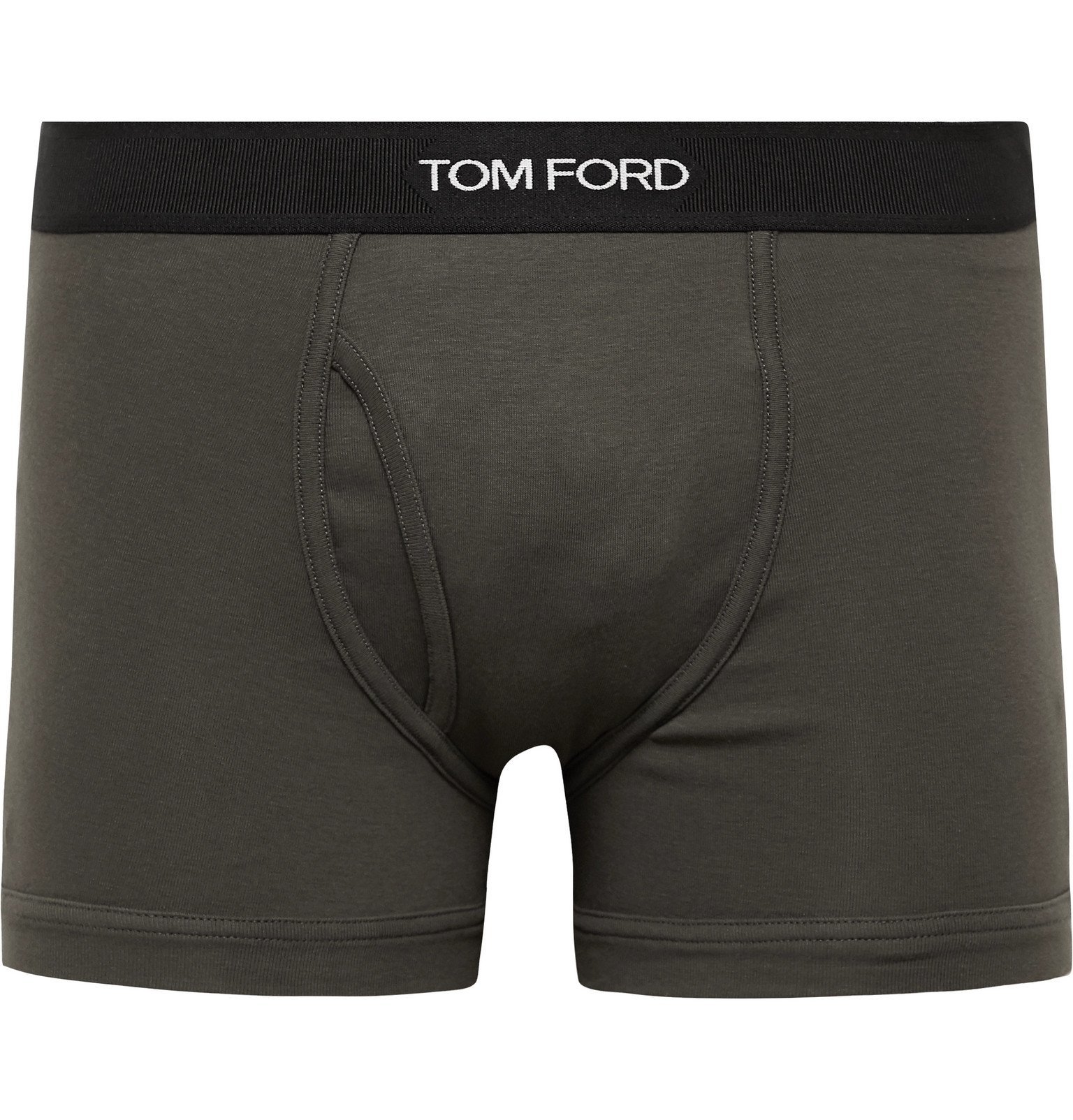 Tom Ford Stretch Cotton Boxer Briefs Green Tom Ford 