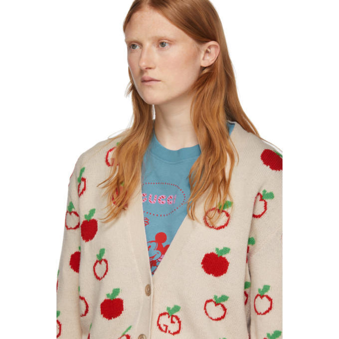 gucci apple cardigan