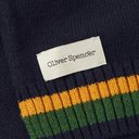 Oliver Spencer - Arbury Striped Wool Scarf - Men - Navy