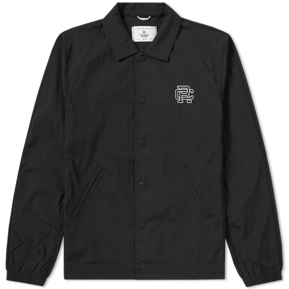 Reigning Champ Snap front Coach Jacket Black Reigning Champ