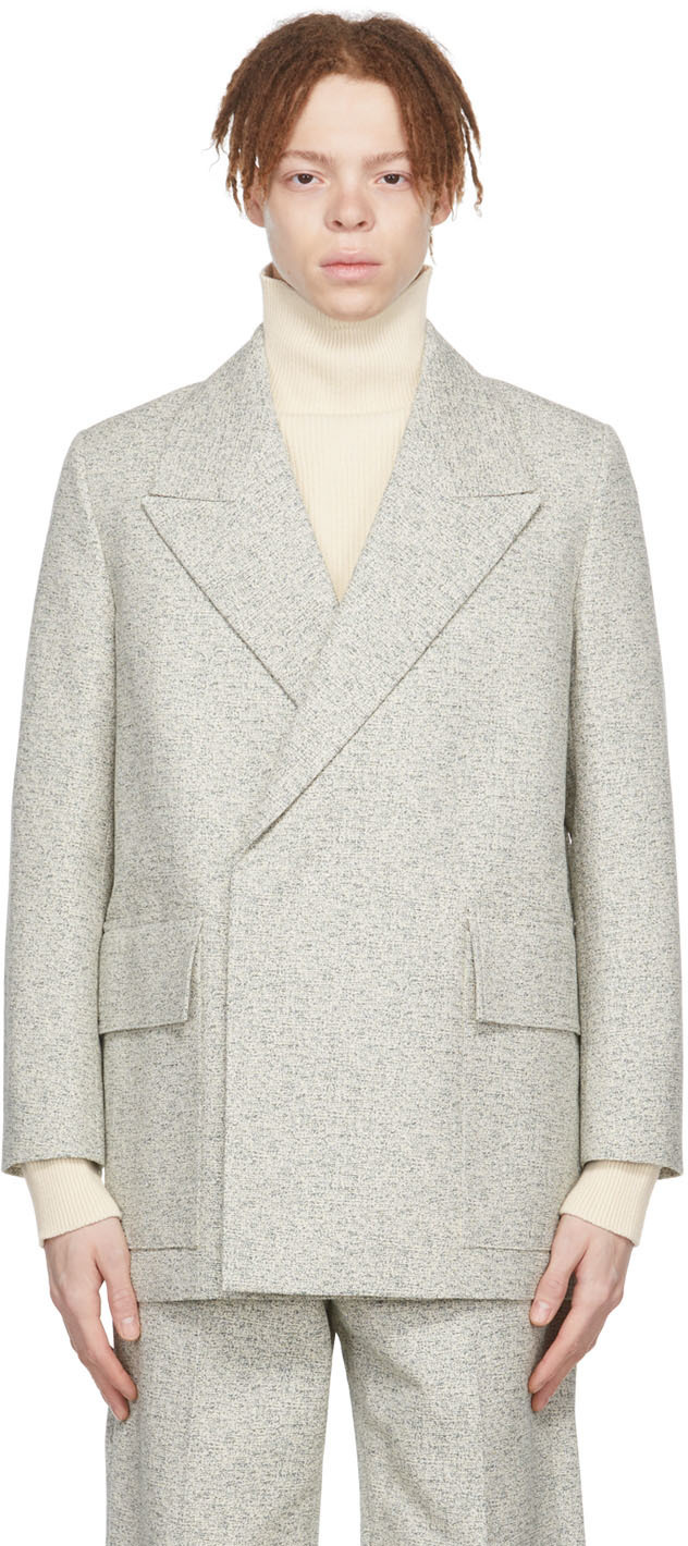 Jil Sander SSENSE Exclusive Off-White Cotton Blazer Jil Sander