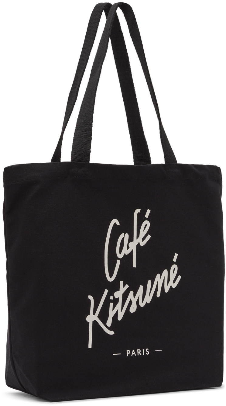 Maison Kitsuné Black 'Café Kitsuné' Tote Maison Kitsune