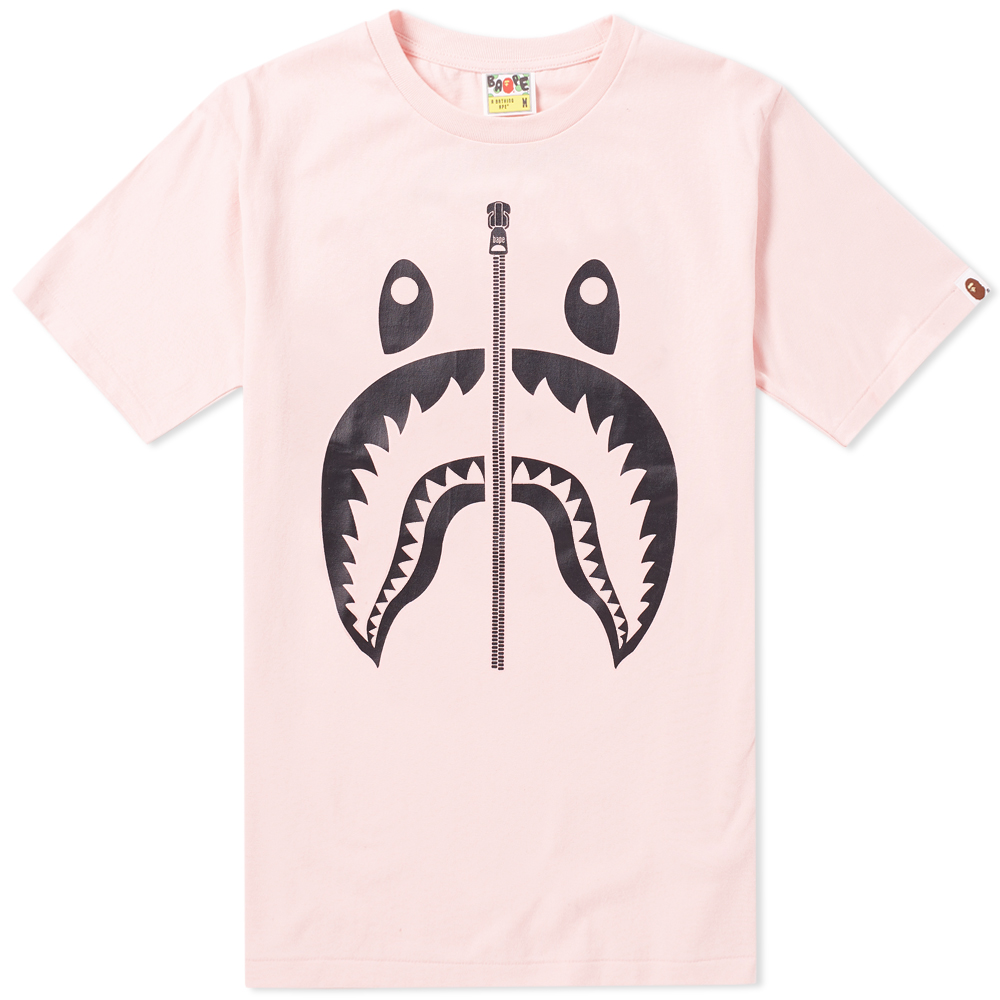 a bathing ape shark tee