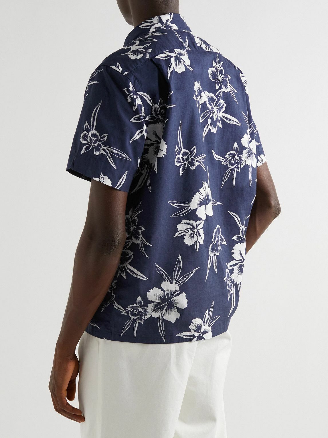 Polo Ralph Lauren - Convertible-Collar Floral-Print Poplin Shirt - Blue