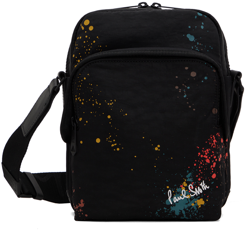Paul Smith Black Paint Splatter Crossbody Bag Paul Smith