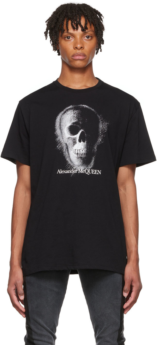 Alexander McQueen Black Skull T-Shirt Alexander McQueen