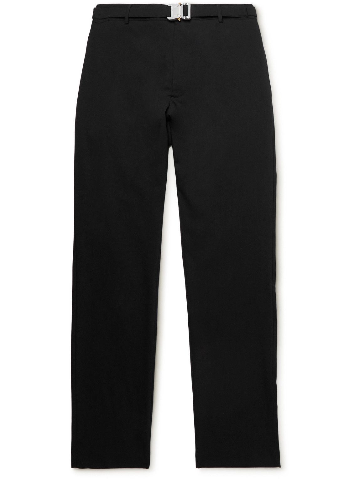 Photo: 1017 ALYX 9SM - Straight-Leg Belted Wool-Blend Trousers - Black
