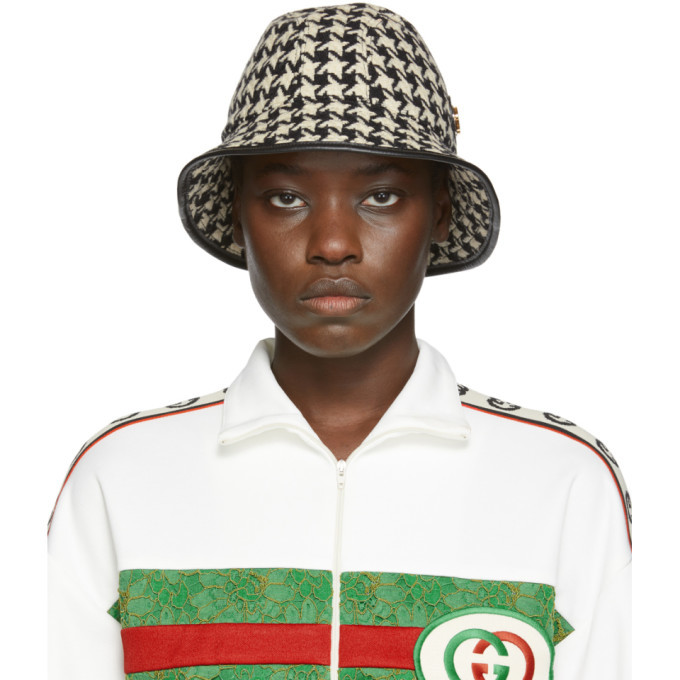 gucci houndstooth hat