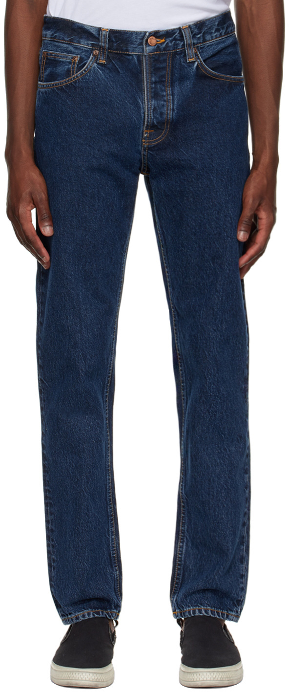 Nudie Jeans Blue Steady Eddie II Jeans 