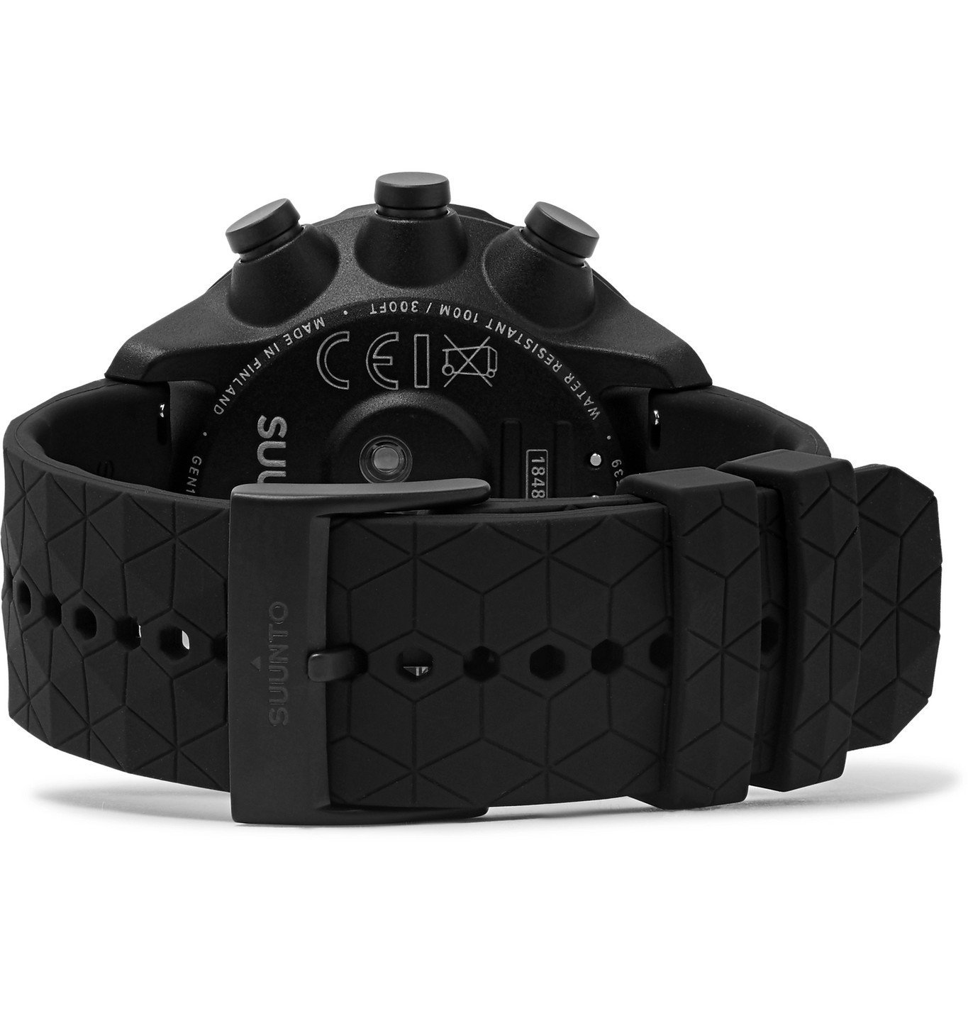 Suunto - 9 Baro GPS Titanium and Silicone Digital Watch - Black Suunto