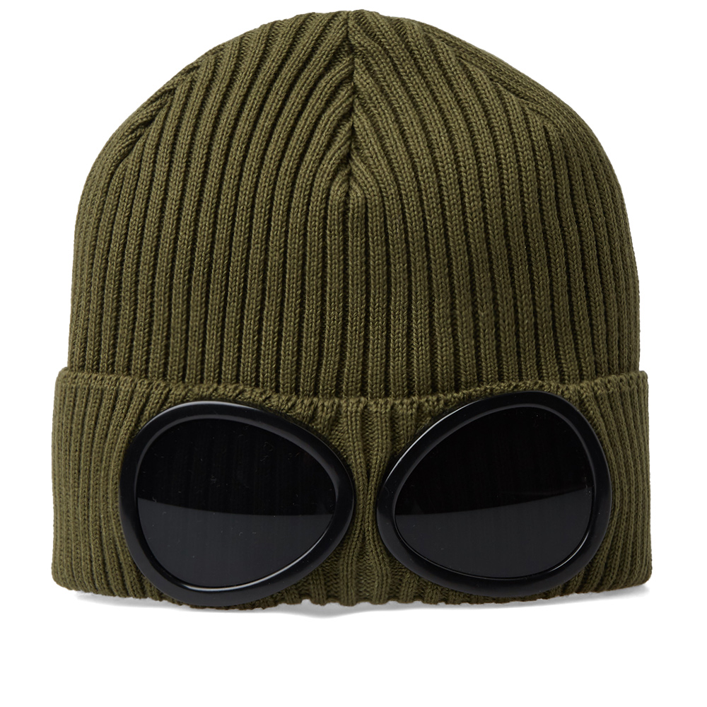 Army Green Goggle Hat Cap Beanie New CP Company Black