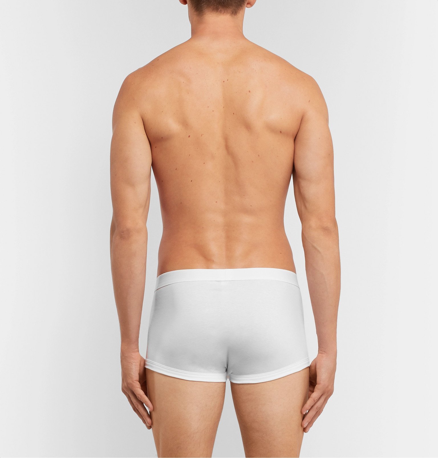 Zimmerli Sea Island Cotton Boxer Briefs White Zimmerli