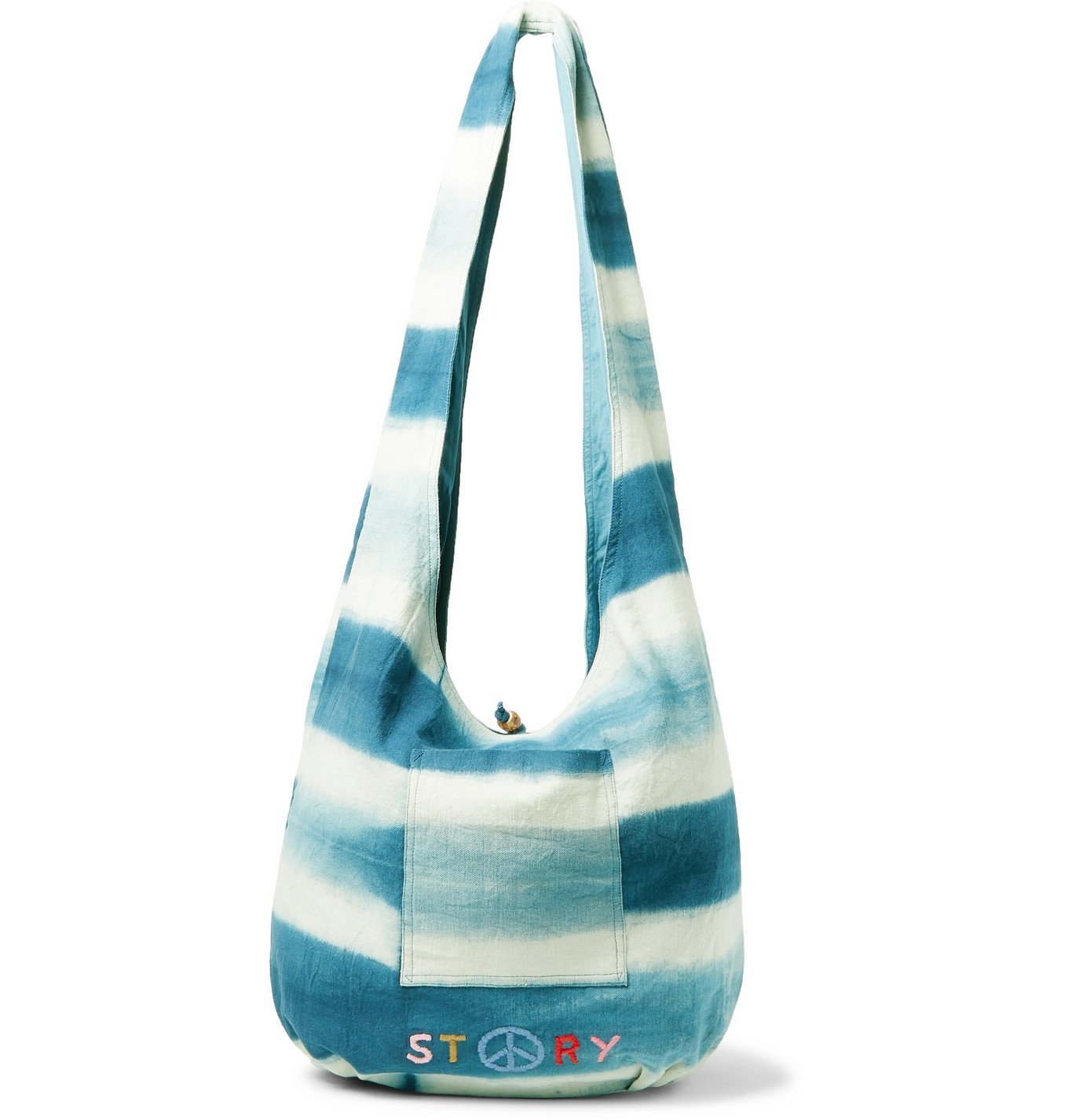 Organic cotton tote bag dyed with natural indigo