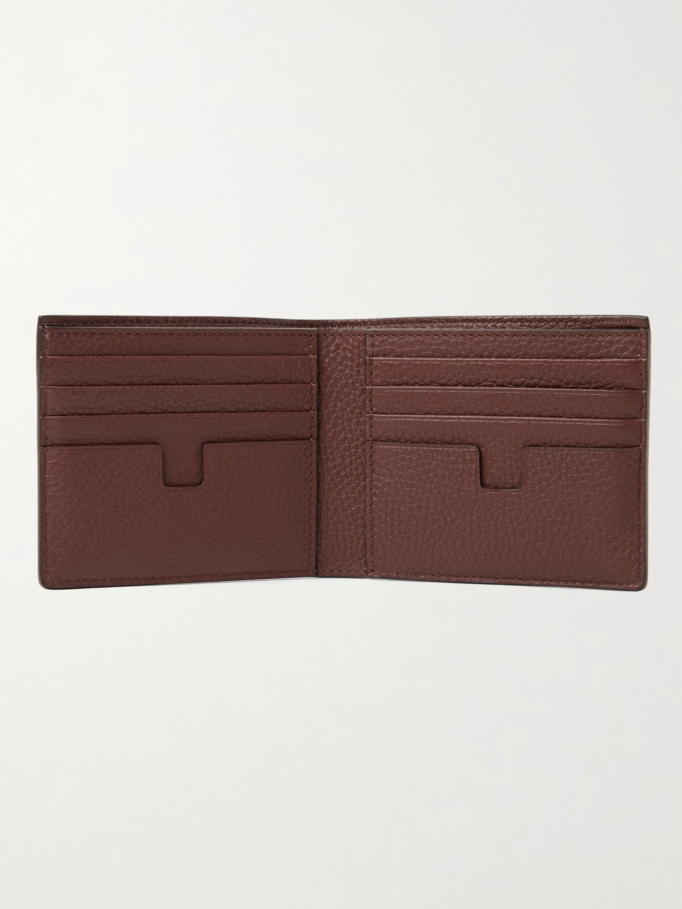 TOM FORD - Full-Grain Leather Billfold Wallet - Brown TOM FORD