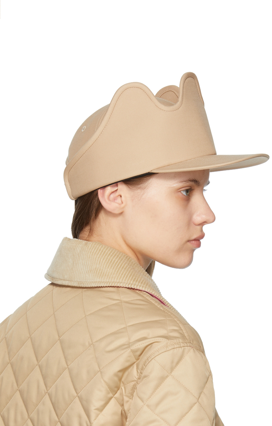 Burberry Beige Crown Cap Burberry