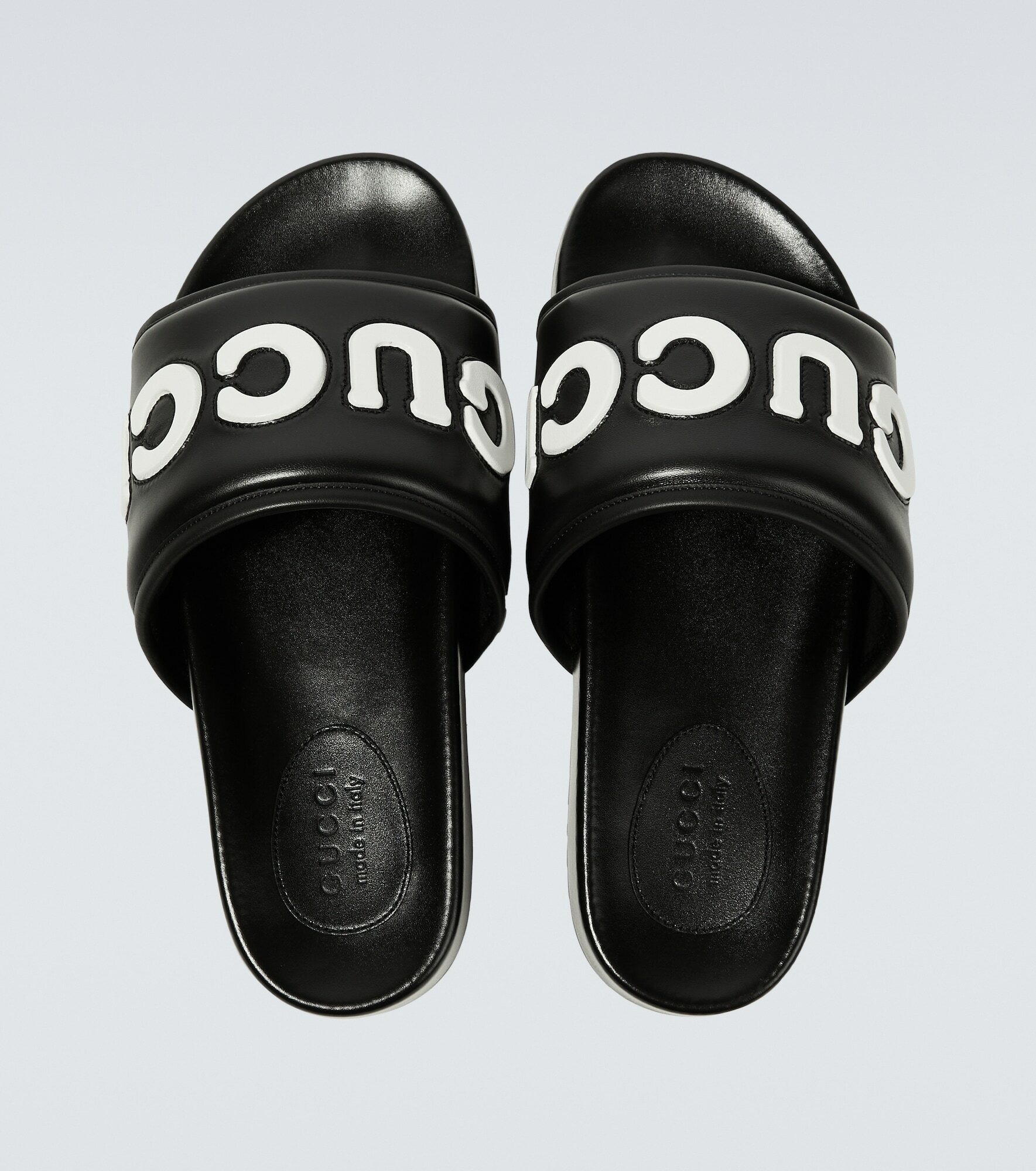 Gucci Logo leather slides Gucci