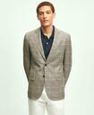 Brooks Brothers Men's Milano Slim-Fit Wool-Silk-Linen Check Hopsack Sport Coat